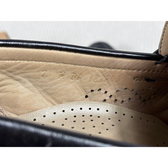 SAS Gentle Step Shoes Womens Size 7 Black Leather Penny Loafer Comfort Slip On - Picture 9 of 10